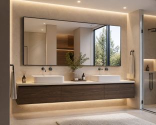 Mirror 72x30 Inch Large Black Wall Mounted Mirror,Aluminum Framed Decorative Rectangular Bathroom Mirror for Wall Over Sink,Vanity Mirror for Bedroom 