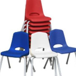 Delivery Avail  Red And Blue 14" Children's Kids School Chairs Classroom Student Daycare Chair Homework 