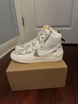 Nike Blazer Sacai Mid White Grey