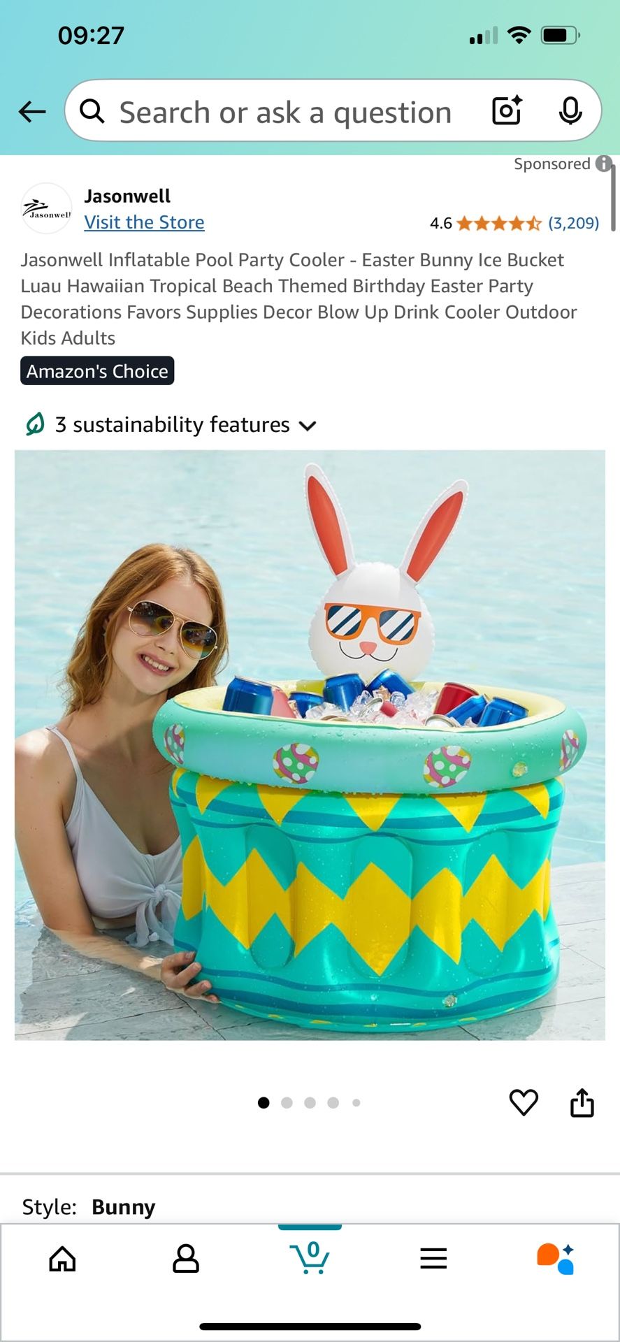 Inflatable Pool Party Cooler