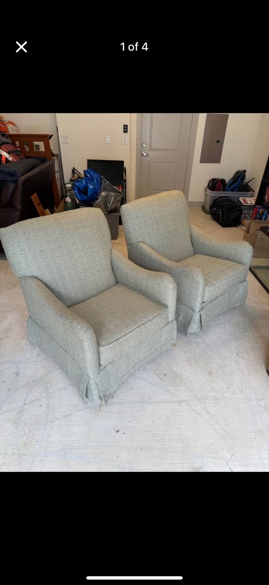 Swivel Rocking Chair Set