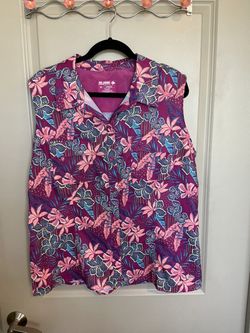 Reel Legends Sleeveless Tropical Shirt XL