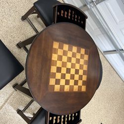 Checkers / chess pub Game Table 