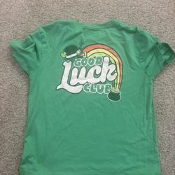 St. Patrick Patty Youth Good Luck Club T Shirt Green