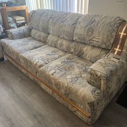 Couch Set With Coffee Tables - Southwestern Mid 90s Style 