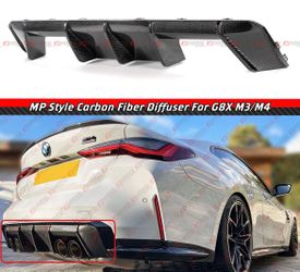 21-26 BMW G80 M3 G82 M4 MP Style Real Carbon Fiber Rear Bumper Diffuser