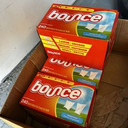 4 Boxes Bounce Dryer Sheets 240 Ct -New Sealed