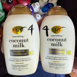 ogx shampoo and conditioner $4 each
