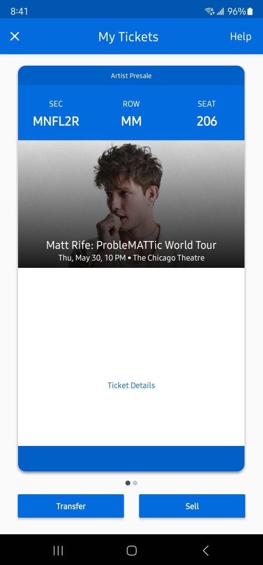 2 Matt Rife Tickets For May 30th In Chicago 