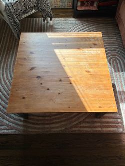 Large World Market Wood Coffee Table