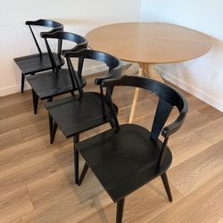 Set Of 4 Poly & Bark Enzo Dining Chairs