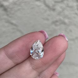 4 Carat Pear Shape Moissanite Diamond Loose Stone
