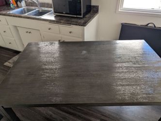 Grey dining table