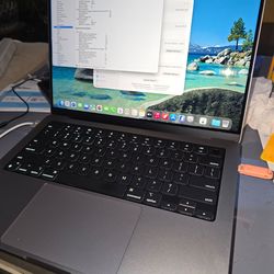 Great 2021 Macbook Pro A2442,M1 Pro,14",512Gb,16Gb,Non Touchbar,Good Condition, Grade B, Grey Color, Genuince AC Charger, Office 2022,Warranty on Prom