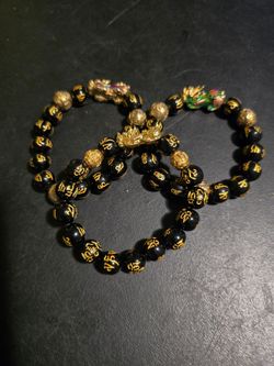 Black Oxidian rock bracelets