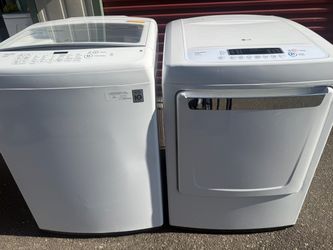 LG Top Load Washer and electric Dryer Set