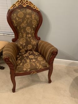 Floral Accent Chair