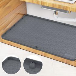 Under Sink Mat for Kitchen Cabinet Waterproof, 34 x 22 Silicone Under  Sink Liner Protector Multipurpose, Under Sink Drip Tray Fits 36'' Cabinet,  Thi for Sale in Waddell, AZ - OfferUp