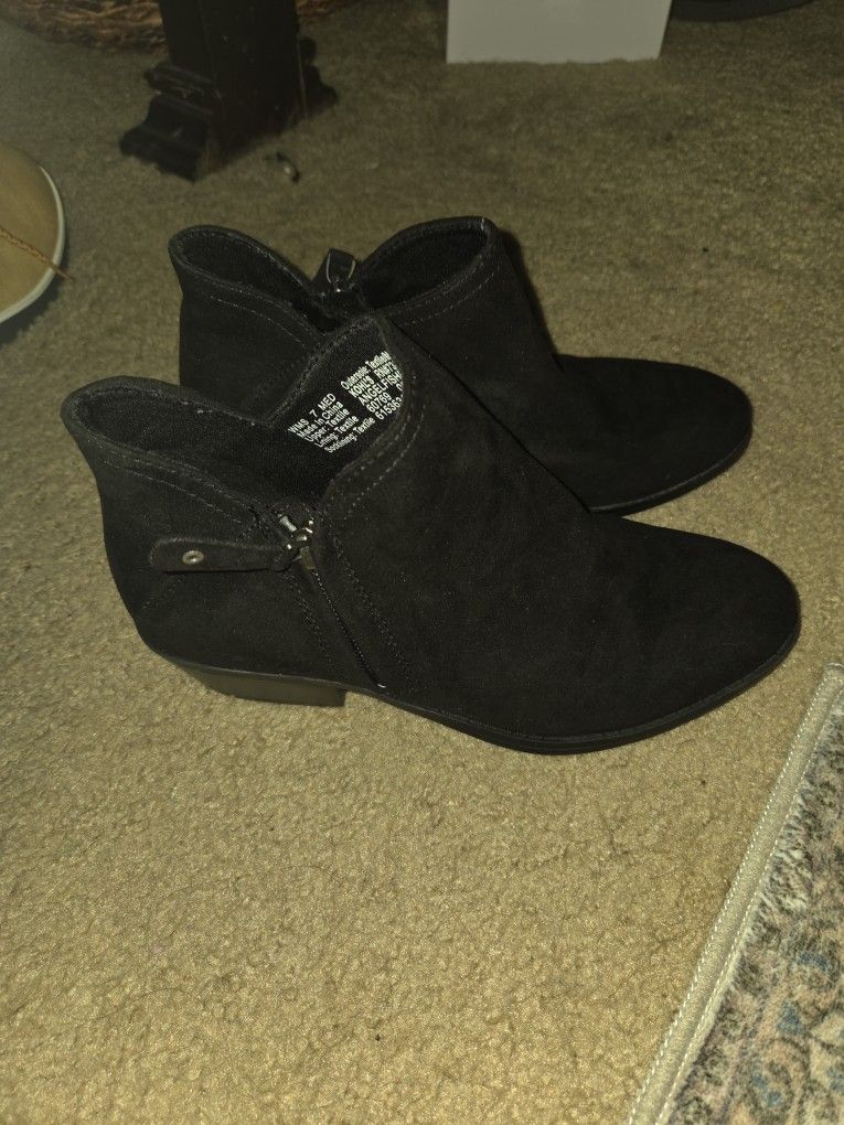 Black Ankle Boots Size 7