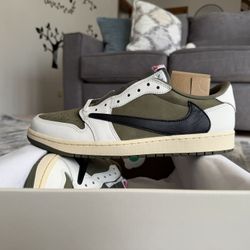 Travis Scott Jordan 1 Low “Reverse Olive”