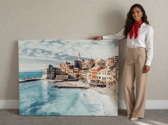 Mediterranean Coastal Canvas Print | 40x30