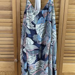 Lizard Thicket Summer Dress Sundress Blue Blush Green Baby Shower Cute Flowy Racer back 