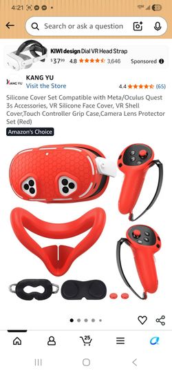 Silicone Cover Set Compatible with Meta /Oculus Ouest 3s Accessories. VR Silicone Face Cover. VR Shell Cover,Touch Controller Grip Case,Camera Lens Pr
