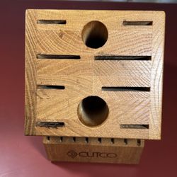 CUTCO 18 SLOTS HOMEMAKER SET WOODEN KNIFE BLOCK # 1748