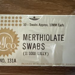 Vintage Merthiolate Swabs