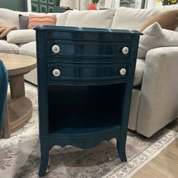 Teal nightstand - Solid Wood $40