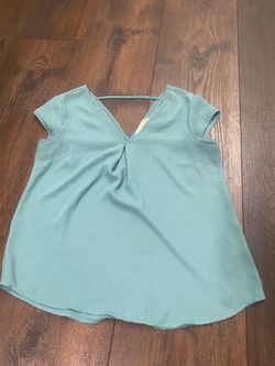 Women’s teal blue shirt size small by pink rose #15