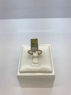 10k Gold Diamond Ring. New.