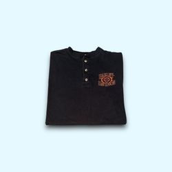 Vintage Harley Davidson twin cities button collar t-shirt men’s large 