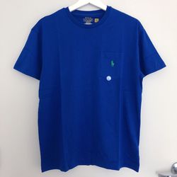POLO RALPH LAUREN Men's Classic-Fit Jersey Pocket T-Shirt Blue SAPPHIRE STAR S