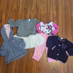 Bundle Baby Girl Clothings 5 Pieces Size 6-12 Months
