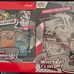 Pokemon Black Bolt & White Flare Binder Collection Poster Collection TCG Cards Set Lot 
