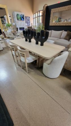 Beautiful Ash Wood 7 Pc Dining Collection!!!
