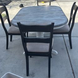 Table and 4 Chairs 