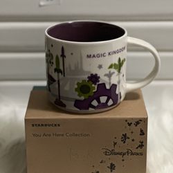 Starbucks DISNEY Magic Kingdom “You are Here” Mug 14oz