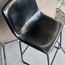Modern Faux Leather Bar Stool