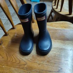 Hunter Boots Size 7 Toddler  Blue