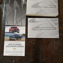       2020  CHEVROLET SILVERADO  OWNERS MANUAL & QUICK REF & INFO       