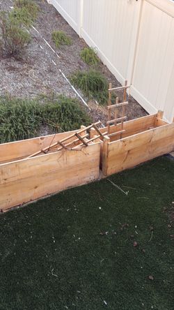 Wood planters