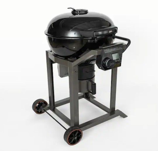 LOCO 22.5 in. SmartTemp Kettle Charcoal Grill in Black