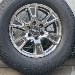 18” Triple Chrome Rims With Tires!! $440