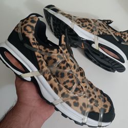 Size 12 Nike Air Kukini SE 'Leopard' Brown Men's Slip On Shoes