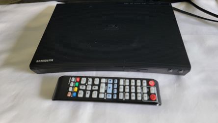 Samsung BD-J5100 Blu-ray DVD Player USB Smart Hub Remote LAN Tested Working