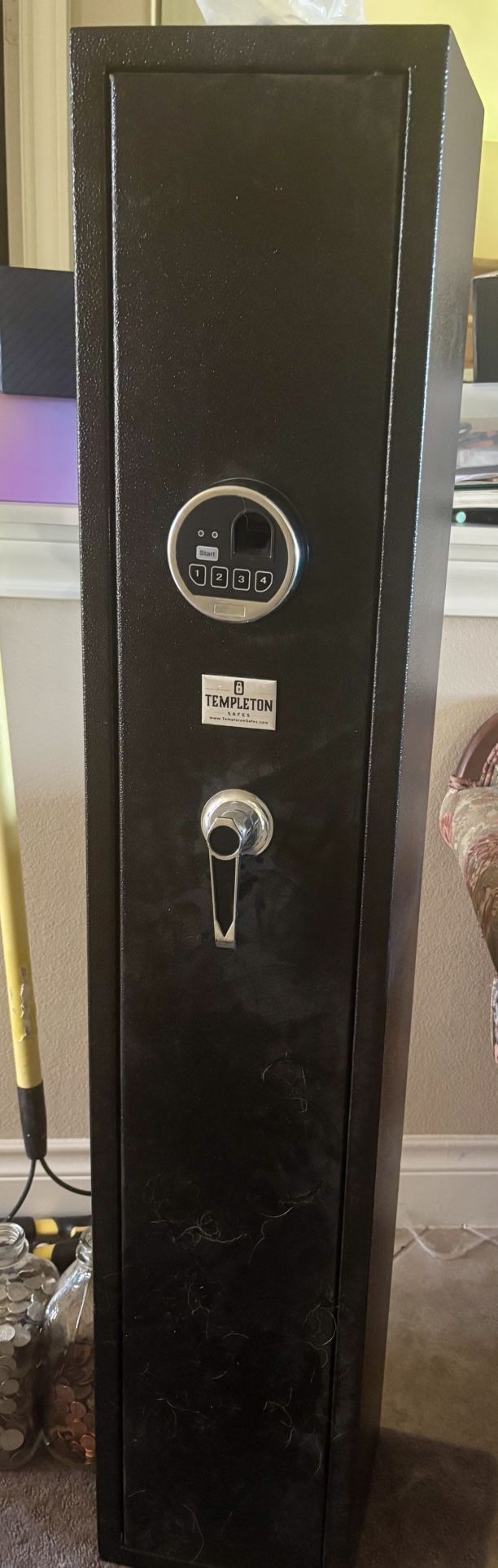 TM4000 Quick Access Biometric Rifle Safe With New Silent Mode - 4 Rifle Capacity