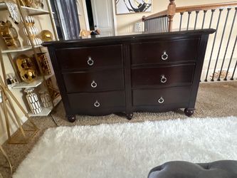Brown wooden dresser