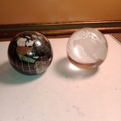 2:- 3 1/2 Round Collectible Paper Weights